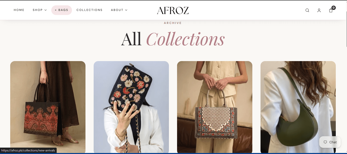 Afroz.pk — key interface composition